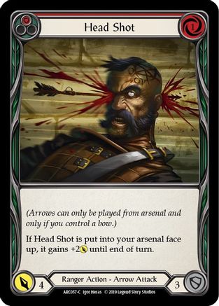 Head Shot (Red) Unlimited Edition Rainbow Foil (ARC057) - Arcane Rising | Silver Goblin