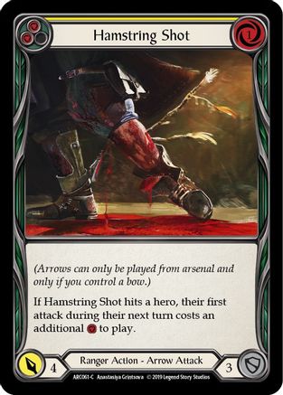 Hamstring Shot (Yellow) (ARC061) (Unlimited Edition) Rainbow Foil - Arcane Rising