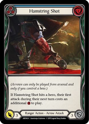 Hamstring Shot (Blue) (ARC062) (1st Edition) Rainbow Foil - Arcane Rising