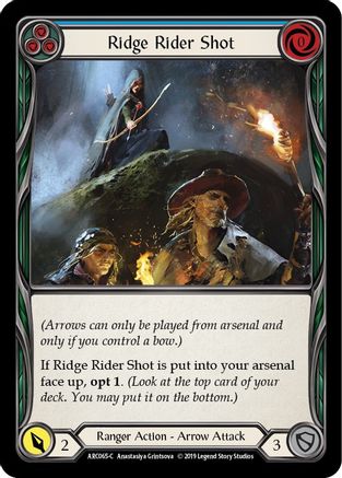 Ridge Rider Shot (Blue) (ARC065) (Unlimited Edition) - Arcane Rising