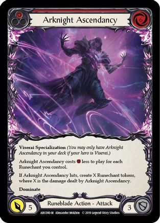 Arknight Ascendancy (ARC080) (1st Edition) Rainbow Foil - Arcane Rising