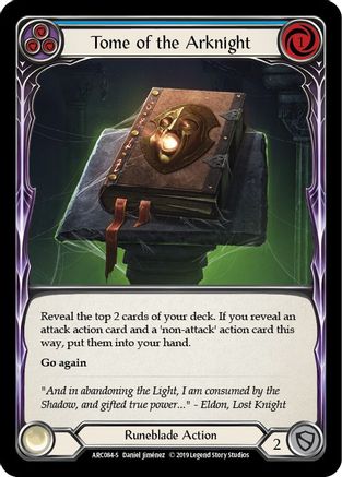 Tome of the Arknight (ARC084) (Unlimited Edition) - Arcane Rising