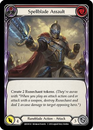 Spellblade Assault (Red) (ARC085) (1st Edition) - Arcane Rising
