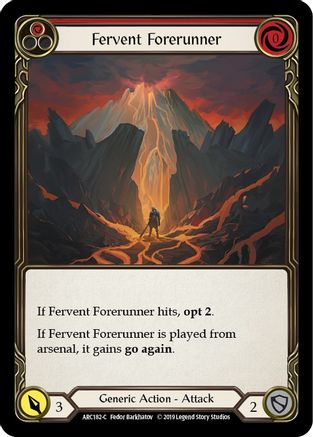 Fervent Forerunner (Red) (ARC182) (1st Edition) - Arcane Rising