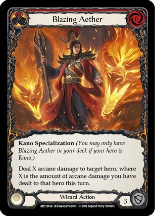 Blazing Aether (ARC118) (Unlimited Edition) - Arcane Rising