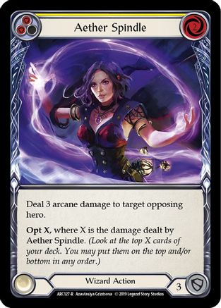 Aether Spindle (Yellow) (ARC127) (Unlimited Edition) - Arcane Rising