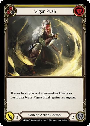 Vigor Rush (Yellow) (ARC198) (1st Edition) - Arcane Rising