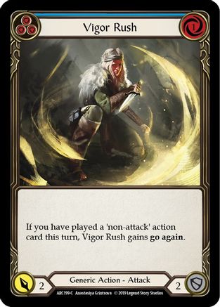 Vigor Rush (Blue) (ARC199) (1st Edition) - Arcane Rising