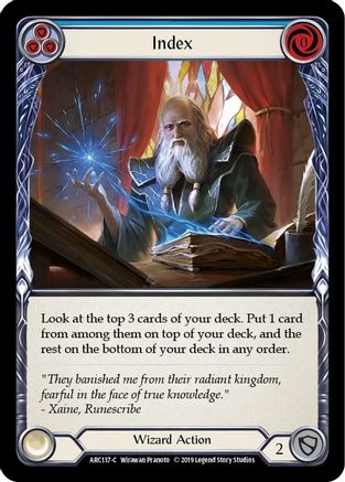 Index (Blue) (ARC137) (Unlimited Edition) - Arcane Rising