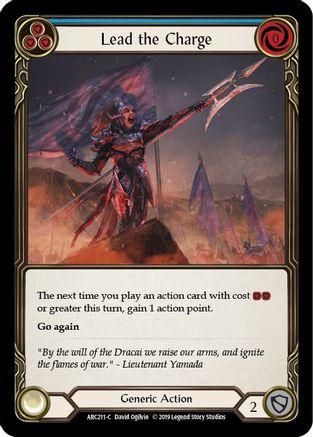 Lead the Charge (Blue) (ARC211) (Unlimited Edition) Rainbow Foil - Arcane Rising
