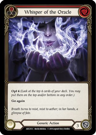Whisper of the Oracle (Red) (ARC215) (Unlimited Edition) - Arcane Rising