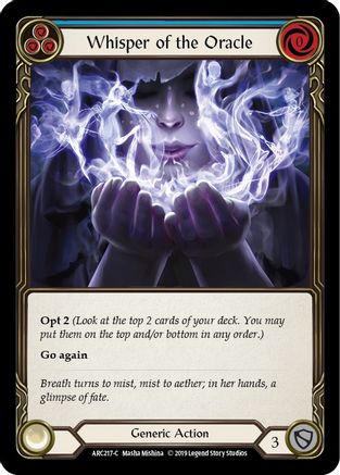 Whisper of the Oracle (Blue) (ARC217) (Unlimited Edition) - Arcane Rising