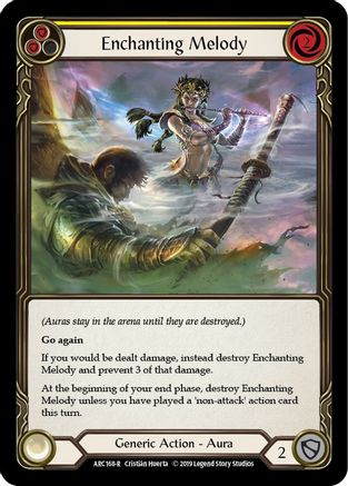 Enchanting Melody (Yellow) (ARC168) (1st Edition) Rainbow Foil - Arcane Rising
