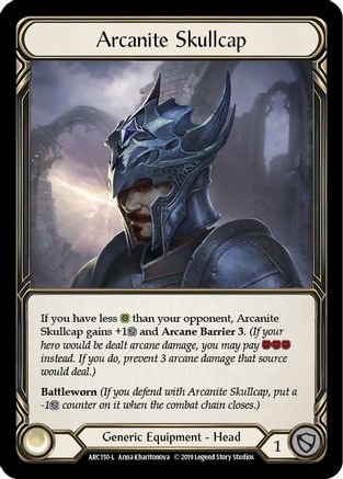 Arcanite Skullcap (ARC150) (1st Edition) Cold Foil - Arcane Rising