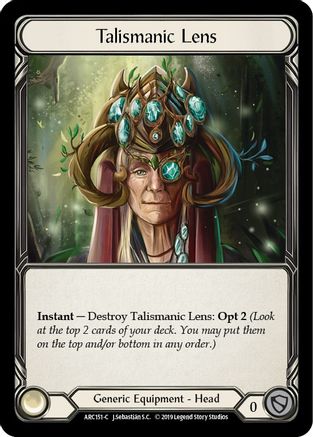 Talismanic Lens Unlimited Edition Rainbow Foil (ARC151) - Arcane Rising | Silver Goblin