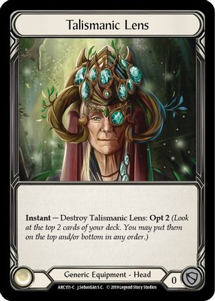 Talismanic Lens (ARC151) (1st Edition) Cold Foil - Arcane Rising