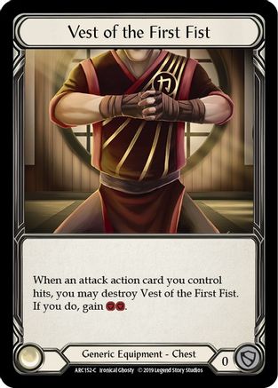 Vest of the First Fist (ARC152) (Unlimited Edition) Rainbow Foil - Arcane Rising