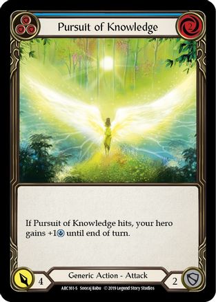 Pursuit of Knowledge (ARC161) (1st Edition) Rainbow Foil - Arcane Rising