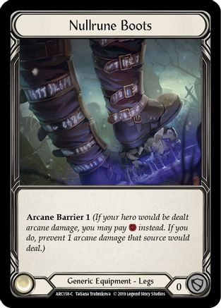 Nullrune Boots (ARC158) (1st Edition) - Arcane Rising