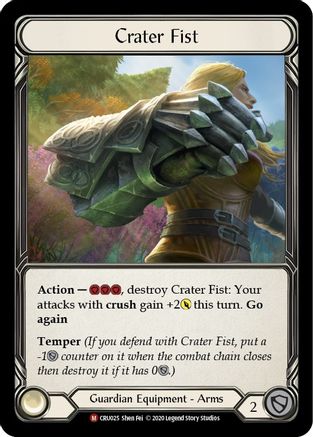 Crater Fist (CRU025) (Unlimited Edition) Rainbow Foil - Crucible of War