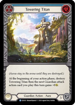 Towering Titan (Blue) (CRU031) Unlimited Edition  - Crucible of War