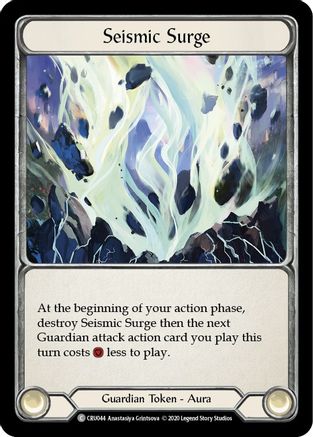 Seismic Surge (CRU044) Unlimited Edition Rainbow Foil - Crucible of War
