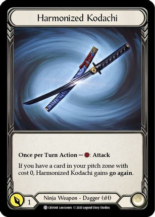 Harmonized Kodachi (CRU048) - Crucible of War 1st Edition | Silver Goblin