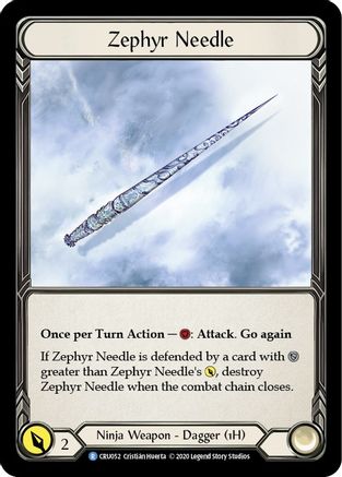 Zephyr Needle (Reverse) (CRU052) (Unlimited Edition) - Crucible of War