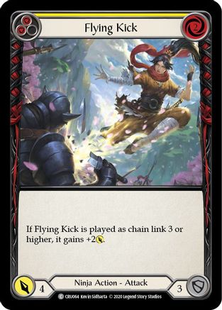 Flying Kick (Yellow) (CRU064) (Unlimited Edition) - Crucible of War