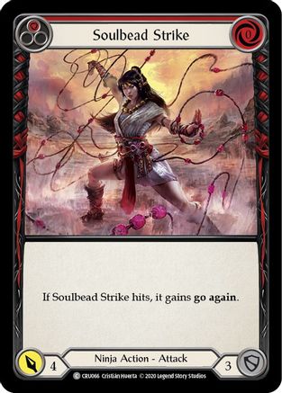 Soulbead Strike (Red) (CRU066) - Crucible of War 1st Edition Rainbow Foil | Silver Goblin