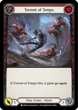 Torrent of Tempo (Red) (CRU069) - Crucible of War 1st Edition Rainbow Foil | Silver Goblin