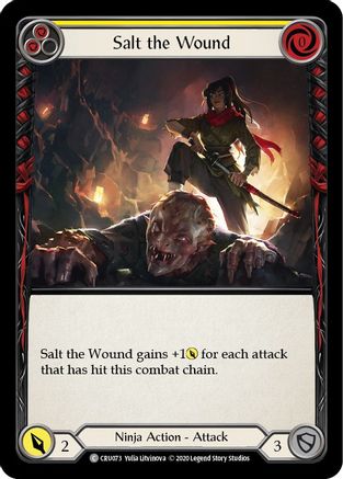 Salt the Wound (CRU073) (1st Edition) Rainbow Foil - Crucible of War