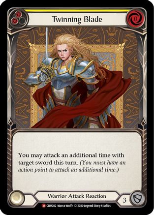 Twinning Blade (CRU082) (1st Edition) - Crucible of War