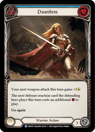 Dauntless (Blue) (CRU087) (1st Edition) Rainbow Foil - Crucible of War