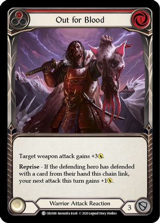 Out for Blood (Red) (CRU088) - Crucible of War 1st Edition Rainbow Foil | Silver Goblin