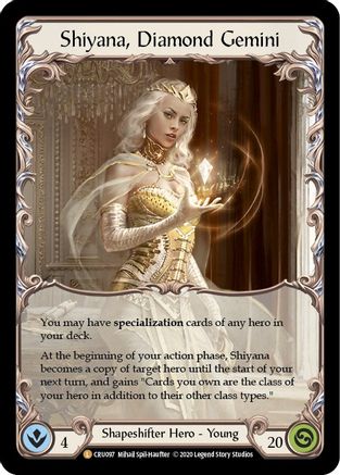 Shiyana, Diamond Gemini (CRU097) (Unlimited Edition) Rainbow Foil - Crucible of War