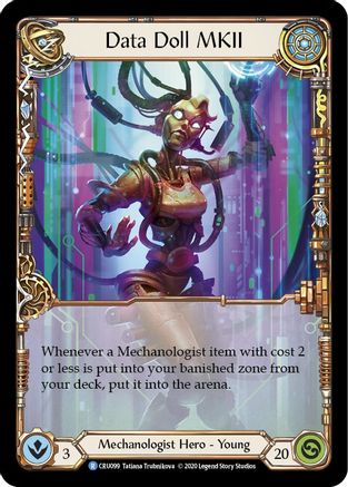 Data Doll MKII (CRU099) (Unlimited Edition) Rainbow Foil - Crucible of War