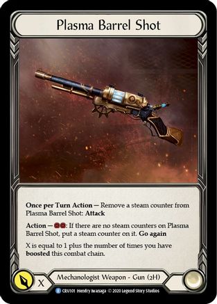 Plasma Barrel Shot (CRU101) - Crucible of War 1st Edition Cold Foil | Silver Goblin