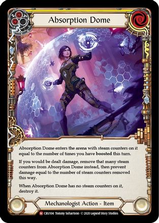 Absorption Dome (CRU104) (1st Edition) Rainbow Foil - Crucible of War