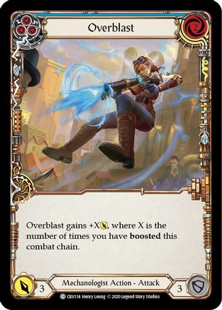 Overblast (Blue) (CRU114) (1st Edition) - Crucible of War