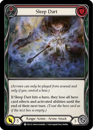 Sleep Dart (Red) (CRU132) (1st Edition) Rainbow Foil - Crucible of War