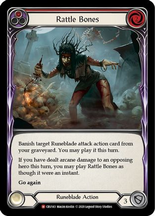 Rattle Bones (CRU143) (1st Edition) Rainbow Foil - Crucible of War