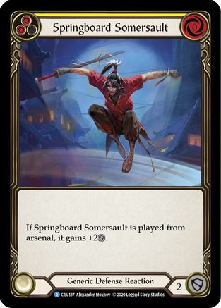 Springboard Somersault (CRU187) (Unlimited Edition) Rainbow Foil - Crucible of War