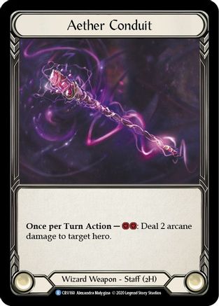 Aether Conduit (CRU160) - Crucible of War 1st Edition Cold Foil | Silver Goblin