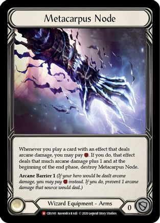 Metacarpus Node (CRU161) (Unlimited Edition) Rainbow Foil - Crucible of War