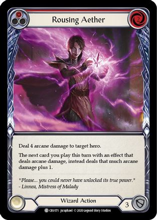 Rousing Aether (Red) (CRU171) (Unlimited Edition) Rainbow Foil - Crucible of War