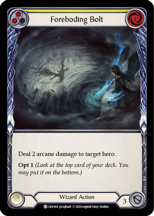 Foreboding Bolt (Yellow) (CRU169) (1st Edition) - Crucible of War