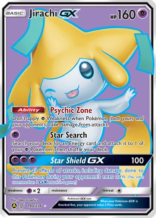 Jirachi GX - 79a/236 (79a) Holofoil - Alternate Art Promos