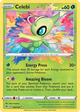 Celebi (9) Holofoil - SWSH04 Vivid Voltage