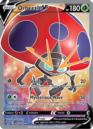 Orbeetle V (Full Art) (166) Holofoil - SWSH04 Vivid Voltage